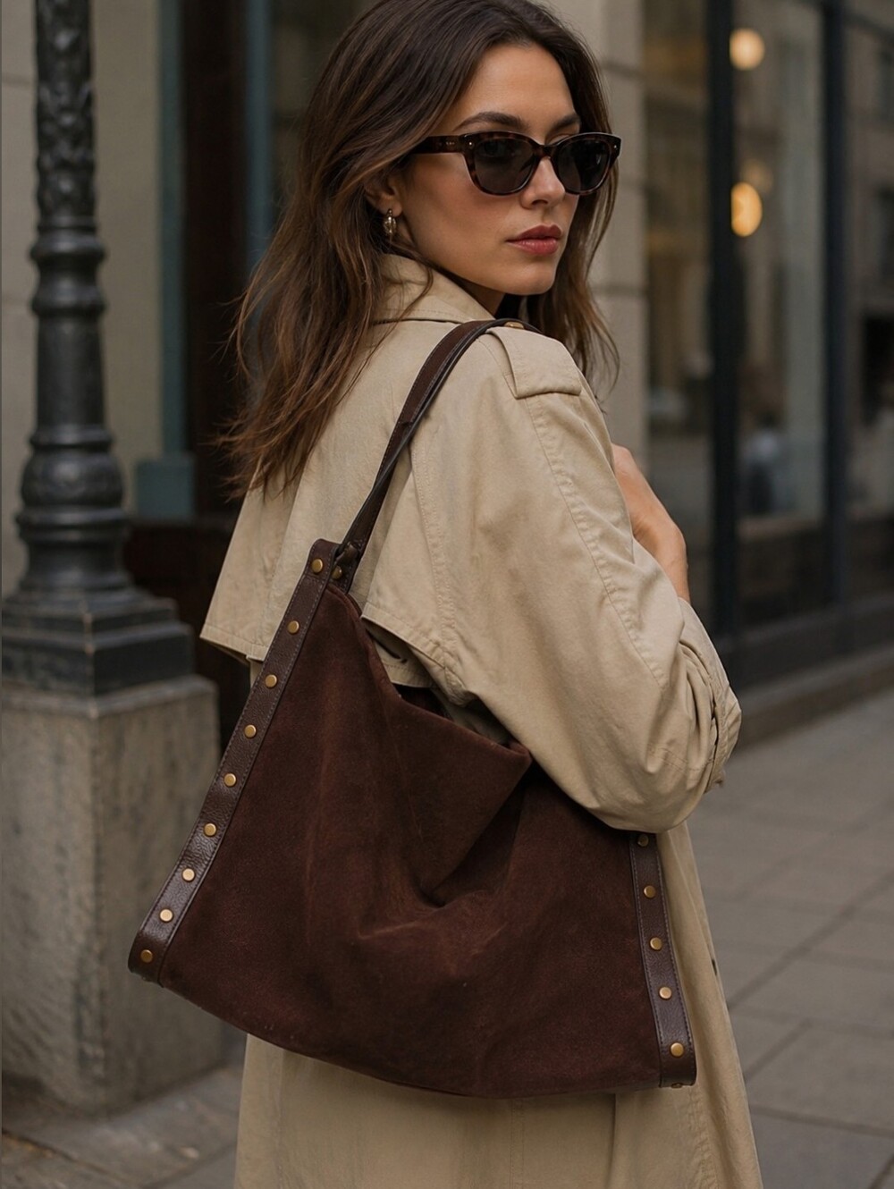 Vince Camuto Suede Lisha Tote Bag